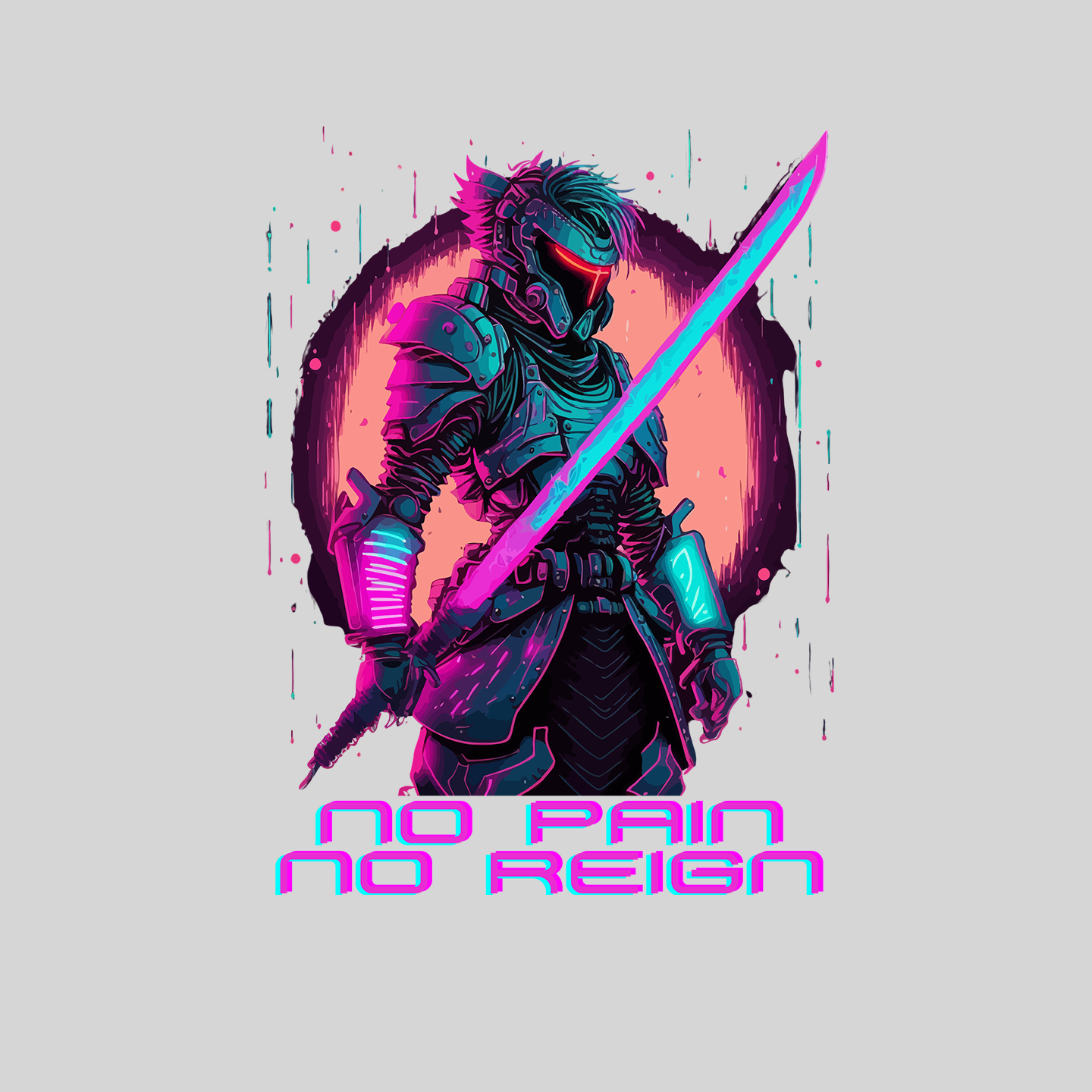 NO PAIN NO REIGN Relaxed Fit Sweatshirt