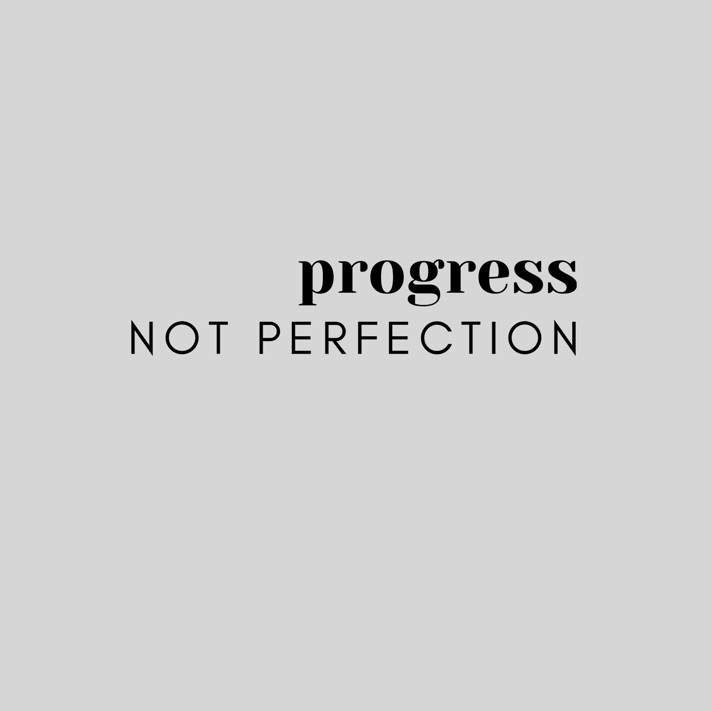 PROGRESS, NOT PERFECTION Relaxed Fit Sweatshirt